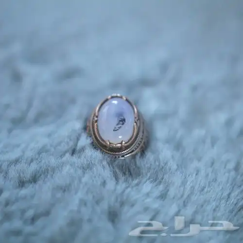 خاتم فضة عقيق يمني مصور 1