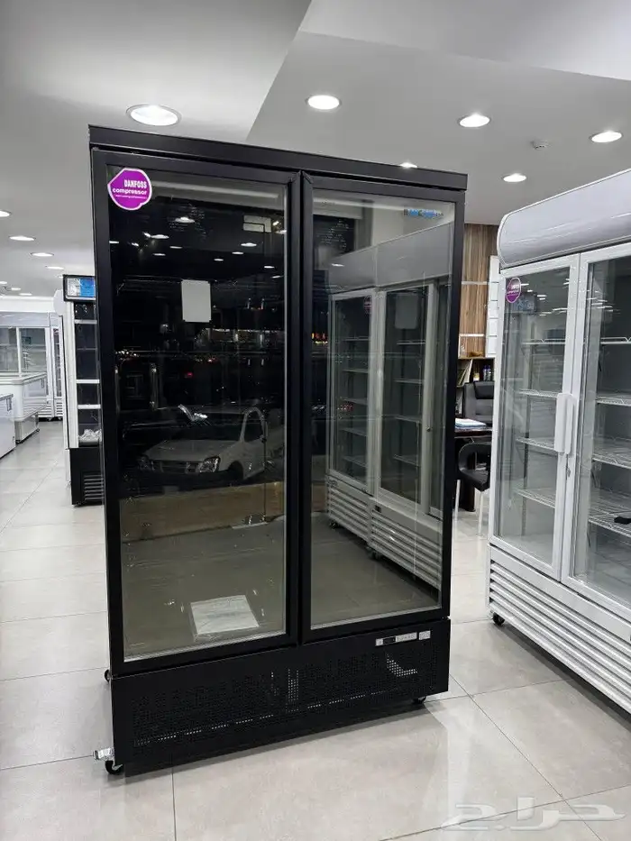 فريزر بانكول 2 باب زجاج 126 1