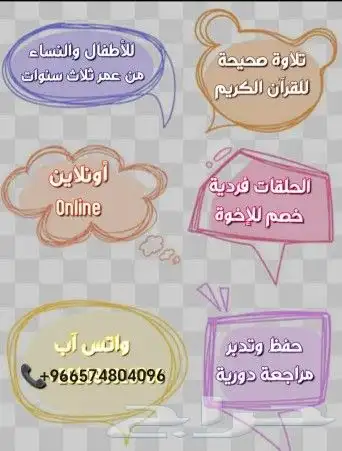 تحفيظ القرآن الكريم بالتجويد والقاعدة النورانية 0