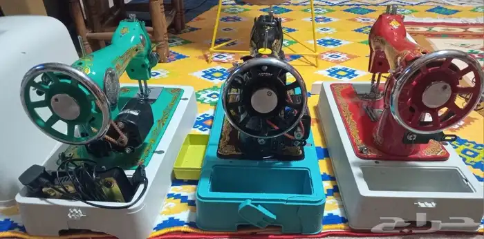 مكينه خياطه احمر اسود أخضر 0