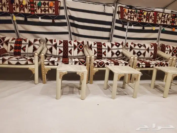 كراسي حديد جلسات خارجيه مراكيز شعبيه كويتيه 1