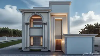 تصمم معماري تصميم واجهات فلل استراحات 4