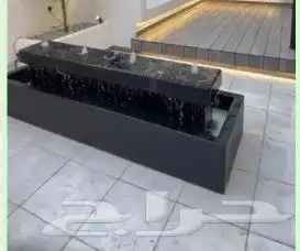 تنسيق حدائق بالأحساء شلالات ونوافير باركيه خارجي 9