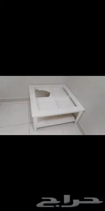 طاوله خشب بيضاء 1