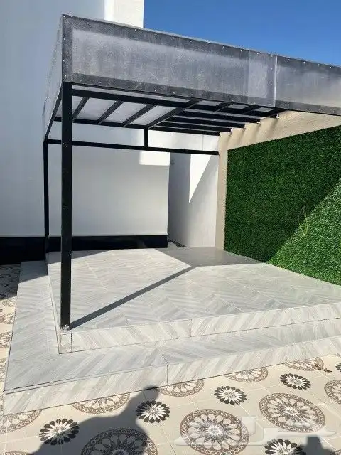 تنسيق حدائق بالأحساء شلالات ونوافير باركيه خارجي 2