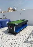 طاولة اربعة بواحد بلياردو تنس هوكي طاولة طعام جديدة 7