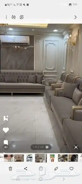 تفصيل كنبات كلاسيك ذان و خشب عادي بجوده 100 0