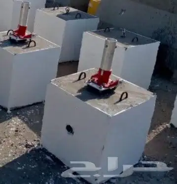 صبيات خرسانية لأعمال الطرق وتزيين الحدائق سفتي حواجز خرسانية 4