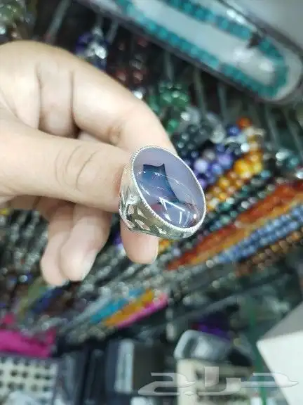 خواتم فضه عيار 925 وعقيق يمني مضمون 6