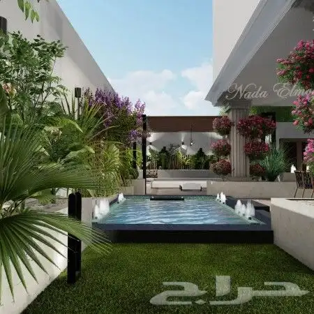 تصميم وتنسيق حدائق منزلية حديثة 1