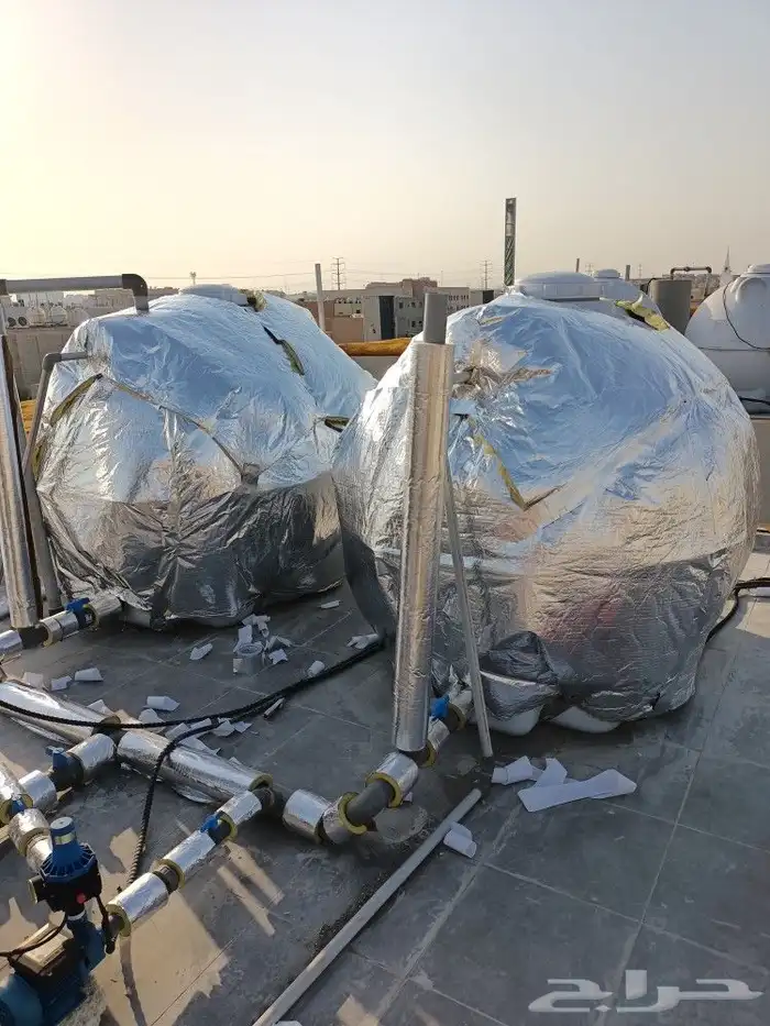 تغليف مواسير المياه من الحرارة العالية بواسطة عوازل اسطح 3