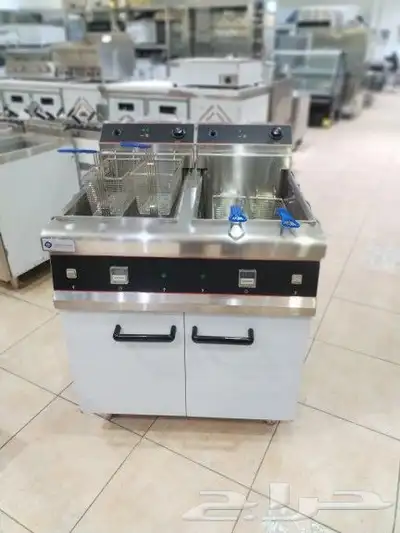 قلاية بطاطس يون كيو دولابي حوضين 30 لتر لكل حوض 0