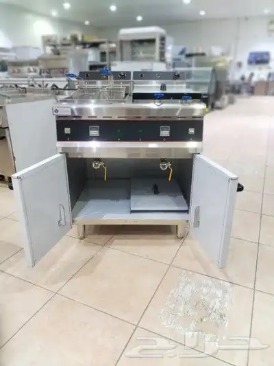 قلاية بطاطس يون كيو دولابي حوضين 30 لتر لكل حوض 5