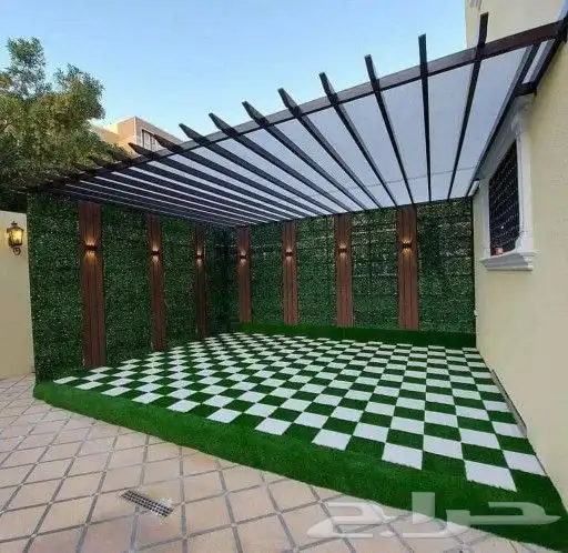 برجولات وجلسات وتكسيات جداريه باسعار منافسة ومواد مضمونة 1