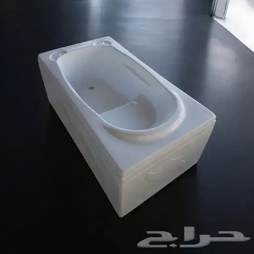 اكريليك بانيو جلسة بدون جلسة 130 70 فوق البلاط 0