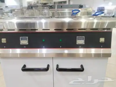 قلاية بطاطس يون كيو دولابي حوضين 30 لتر لكل حوض 4