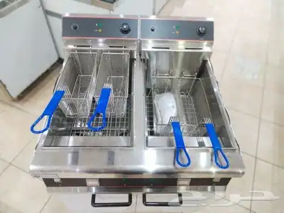 قلاية بطاطس يون كيو دولابي حوضين 30 لتر لكل حوض 3