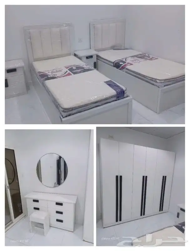 غرف نوم 1800 ريال تركيب توصيل بدون المرتبه 24
