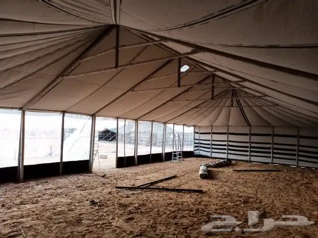 بيوت شعر أبيض جميع المقاسات تجهيز مخيمات 0