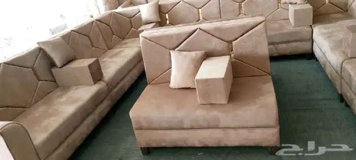 مجالس كنبات جاهزه ومساند جاهز مقاس وباطرمه جاهز 25