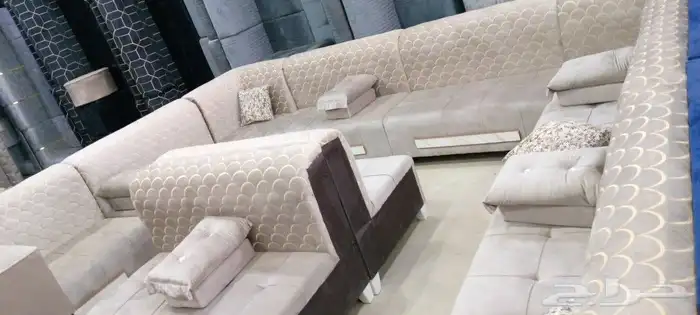 مجالس كنبات جاهزه ومساند جاهز مقاس وباطرمه جاهز 24