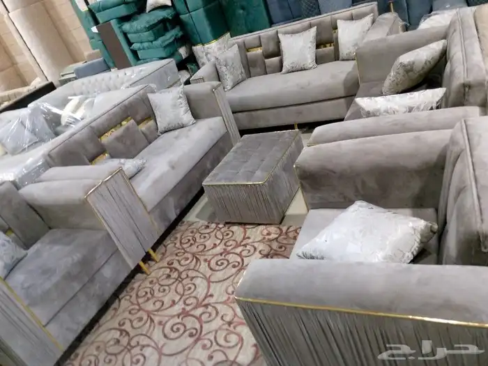 مجالس كنبات جاهزه ومساند جاهز مقاس وباطرمه جاهز 1