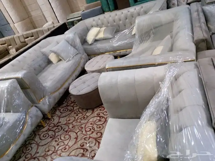 مجالس كنبات جاهزه ومساند جاهز مقاس وباطرمه جاهز 5