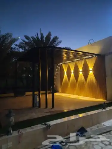 تنسيق حدائق مظلات وشلالات 7