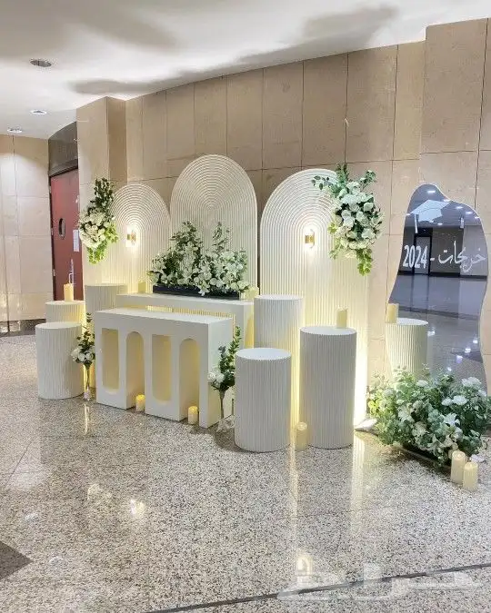 تأجير بكجات مداخل كوشه تخرج افراح ميلاد زفاف الرياض 0