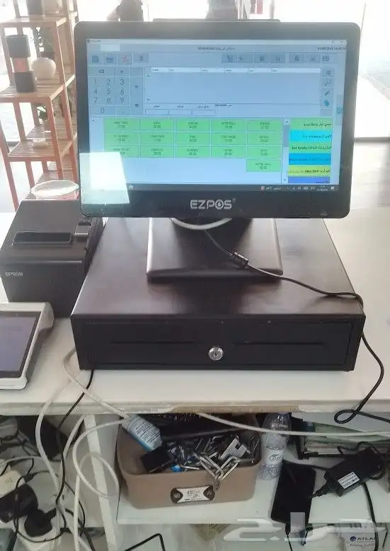 جهاز كاشير متكامل جديد مستعمل كاشير مطعم كاشير مغسلة تموينات 0