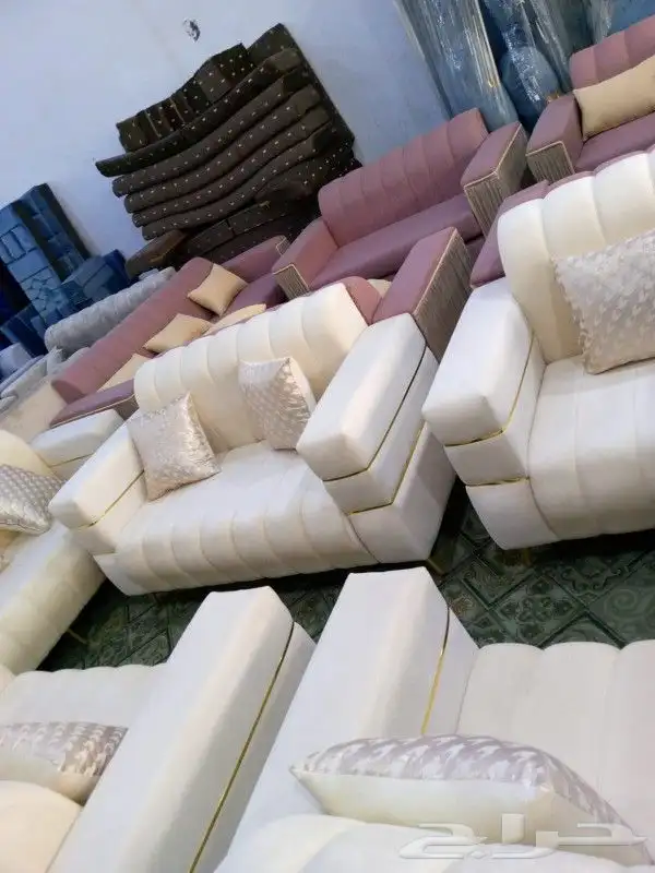 مجالس كنبات جاهزه ومساند جاهز مقاس وباطرمه جاهز 19