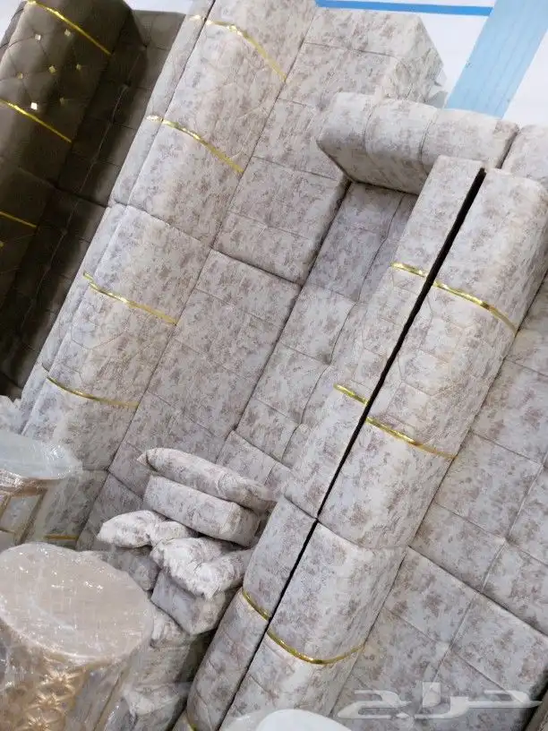 مجالس كنبات جاهزه ومساند جاهز مقاس وباطرمه جاهز 38