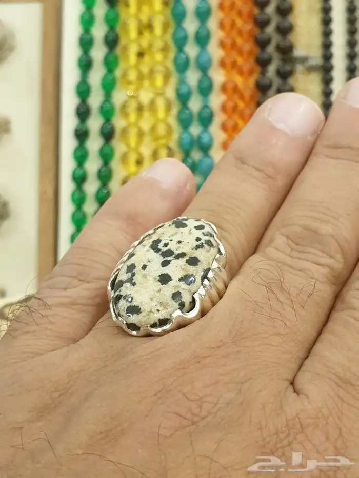 خاتم بحجر المراد راهي صياغة بحرينيه 0
