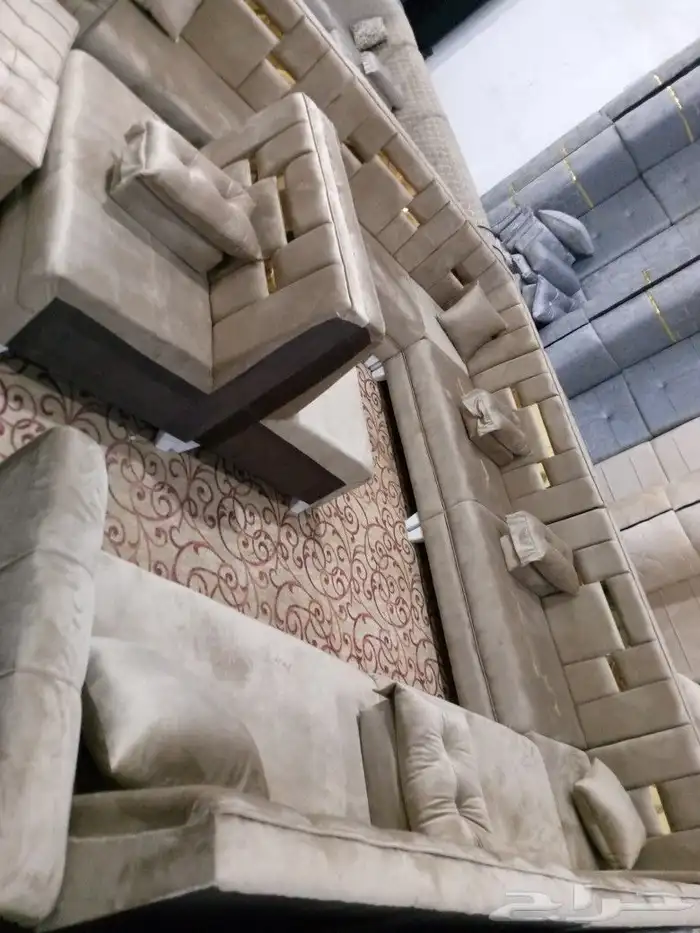 مجالس كنبات جاهزه ومساند جاهز مقاس وباطرمه جاهز 0