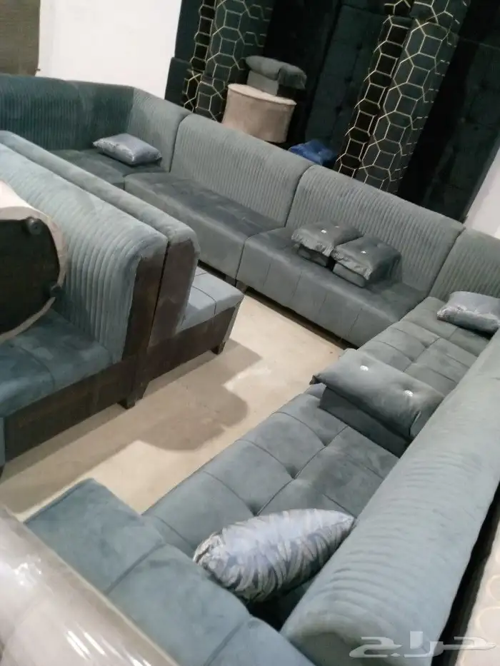 مجالس كنبات جاهزه ومساند جاهز مقاس وباطرمه جاهز 8