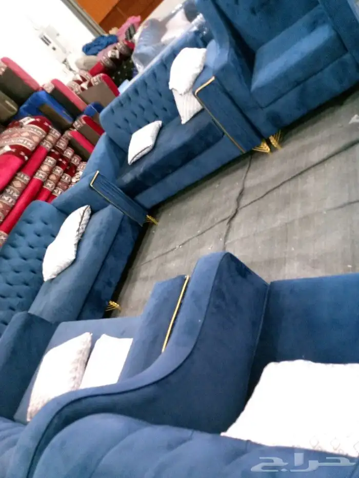 مجالس كنبات جاهزه ومساند جاهز مقاس وباطرمه جاهز 37