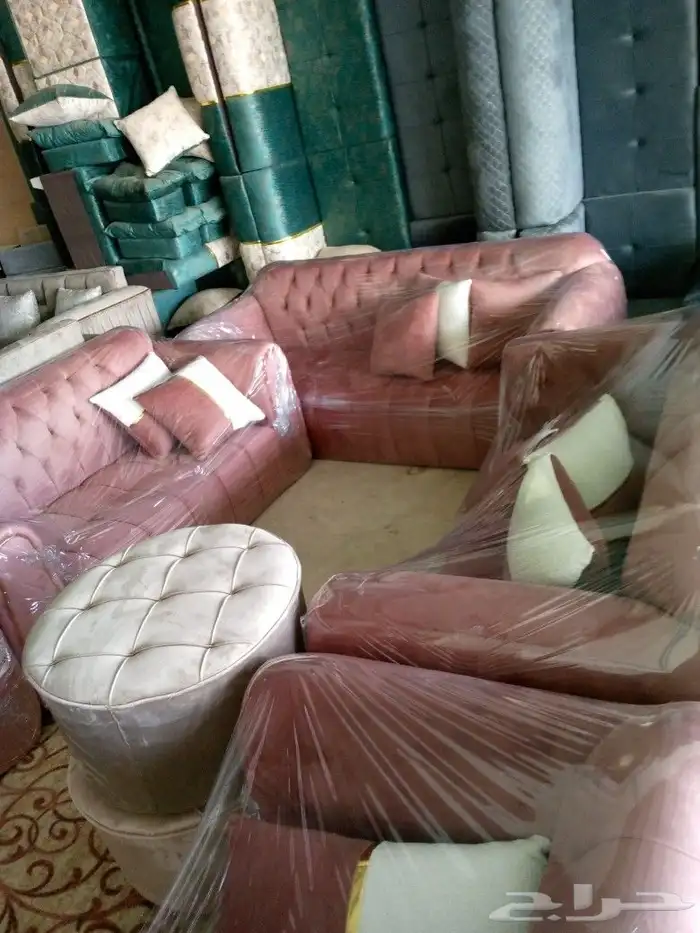 مجالس كنبات جاهزه ومساند جاهز مقاس وباطرمه جاهز 29