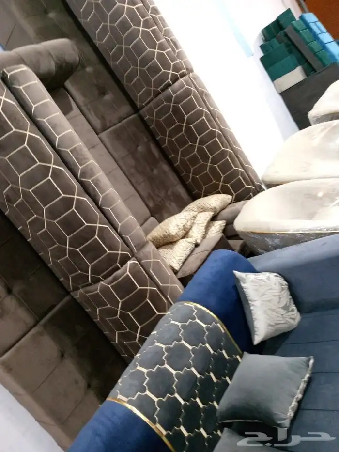 مجالس كنبات جاهزه ومساند جاهز مقاس وباطرمه جاهز 9