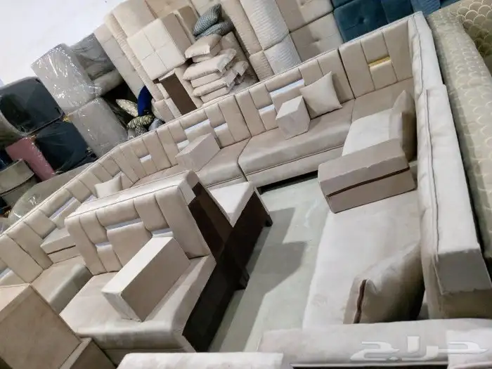 مجالس كنبات جاهزه ومساند جاهز مقاس وباطرمه جاهز 39