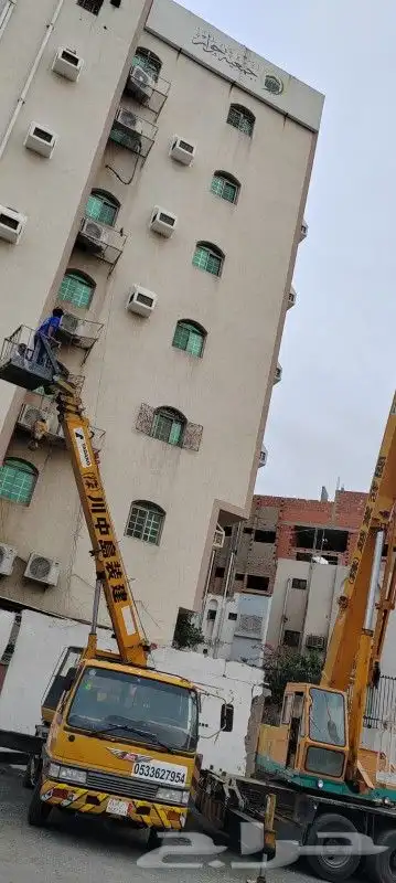 كرين ونش رافعه لايجار كامل بالساعه واليومي 4