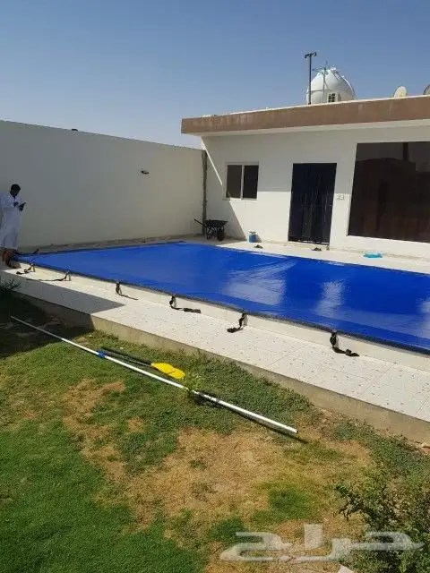 اغطيه مسابح نوع غطاء المسبح بي في سي مقاوم للما والشمس 1