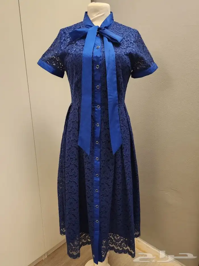 فستان دانتيل أزرق 0