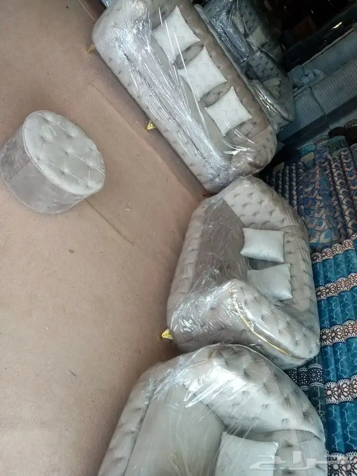 مجالس كنبات جاهز 4  5 و4  4 وباطرمه جاهز 4ف4 و4 في 5 ومساند 0