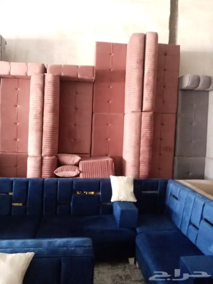 مجالس كنبات جاهز 4  5 و4  4 وباطرمه جاهز 4ف4 و4 في 5 ومساند 25