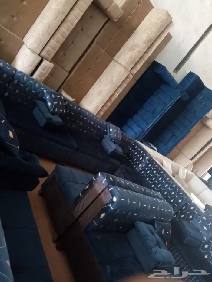 مجالس كنبات جاهز 4  5 و4  4 وباطرمه جاهز 4ف4 و4 في 5 ومساند 12