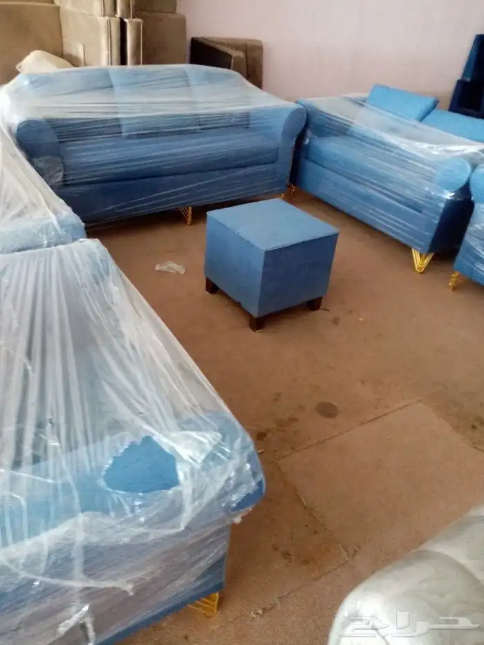 مجالس كنبات جاهز 4  5 و4  4 وباطرمه جاهز 4ف4 و4 في 5 ومساند 3