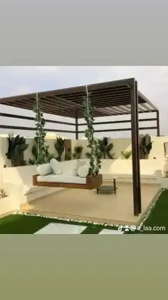 شركة تنسيق حدائق بجده شلالات نوافير غرف زجاجية عشب صناعي ديك 2