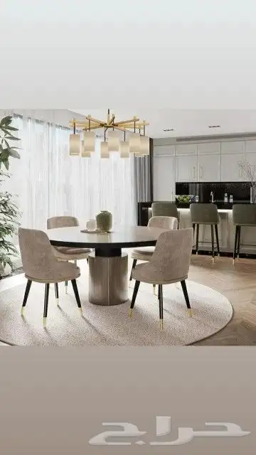 طاولات كلاسيك خشب زان طاولات طعام 0