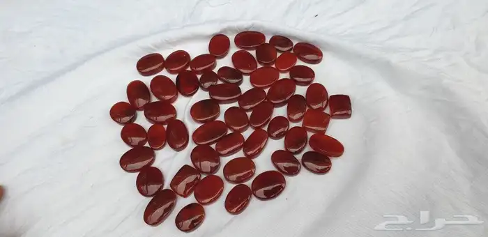 احجار عقيق يماني رماني واحمر 3