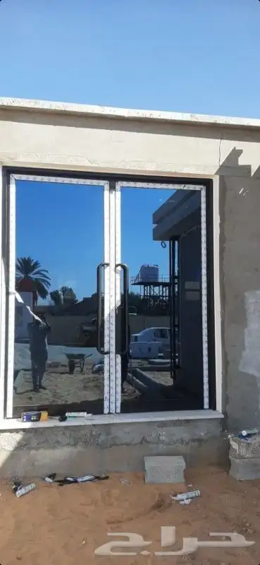 المنيوم واجهات درايش سحاب زجاج شتر باب ابواب المنيوم 17